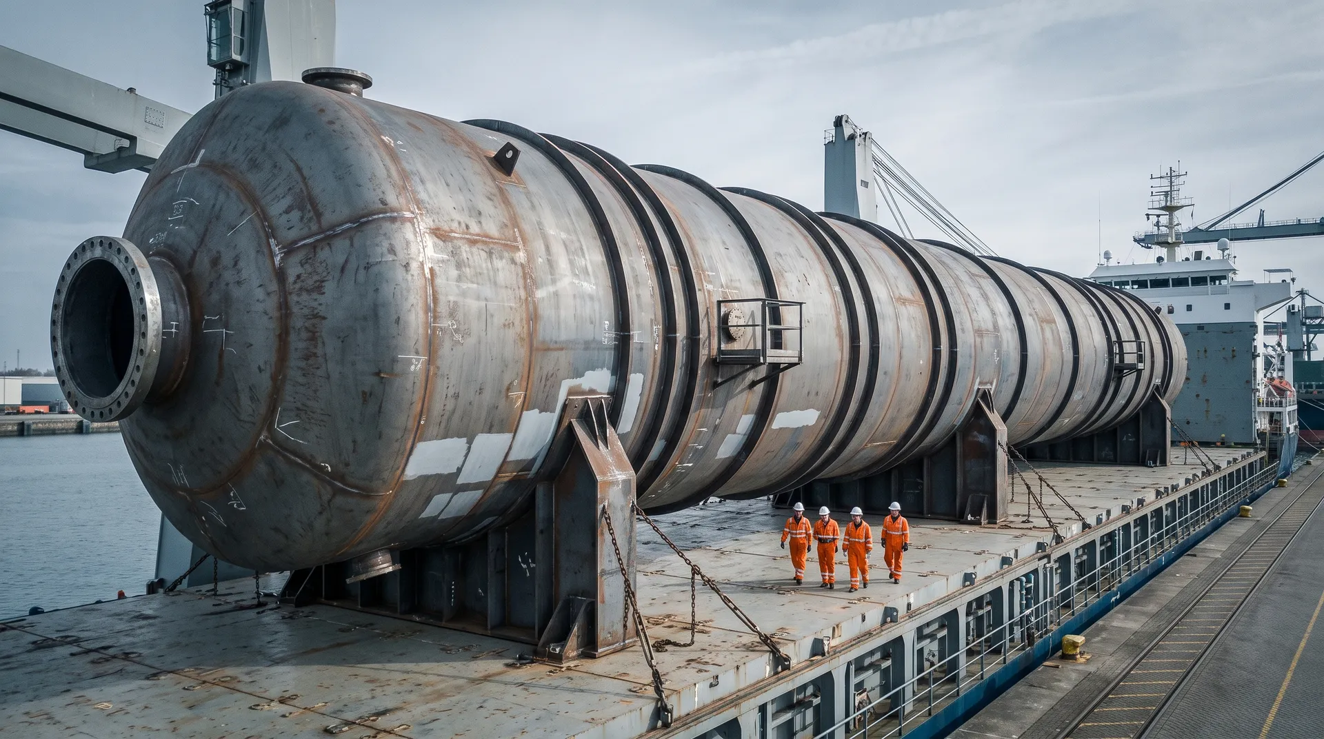 Project cargo: Reactor de 470 t, ruta Amberes a Arabia Saudita